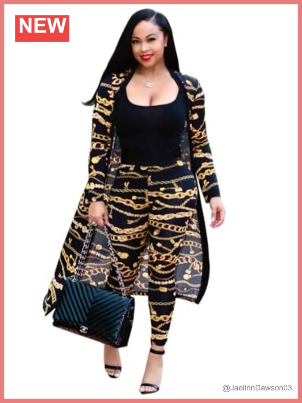 Floral Open Front Cardigan And Leggings Set